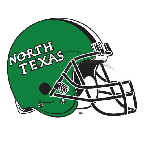 Personal North Texas Mean Green Iron-on Transfers (Wall Stickers)NO.5629